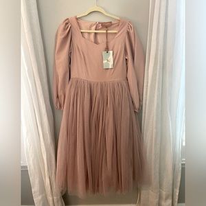 JessaKae New With Tags Allora Tulle Dress Blush Rose Size Large